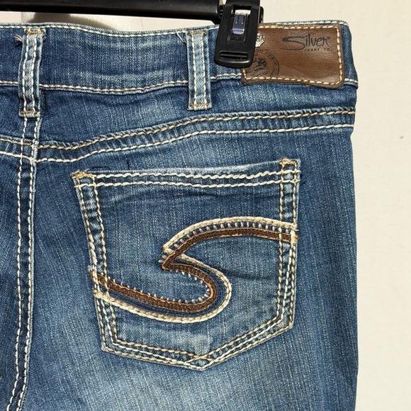 Silver Suki Jeans Women's Flare Blue Denim Size 33x28 - Picture 9 of 10